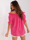 Bluzka-LK-BZ-509355.68P-ciemny różowy rozmiar - S/M