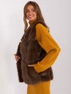Kamizelka-AT-KZ-2375.00P-ciemny brązowy rozmiar - M/L