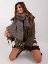 Kardigan-BA-SW-0241.89P-camelowy rozmiar - ONE SIZE