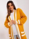 Kardigan-BA-SW-0291-1.56P-ciemny żółty rozmiar - ONE SIZE
