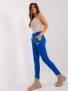 Spodnie dresowe-RV-DR-8370-1.57P-kobaltowy rozmiar - L/XL