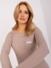 Bluzka-RV-BZ-9156.07-ciemny bezowy rozmiar - ONE SIZE