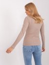 Bluzka-RV-BZ-9156.07-ciemny bezowy rozmiar - ONE SIZE