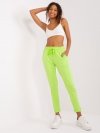 Spodnie dresowe-RV-DR-7517.22-limonkowy rozmiar - S