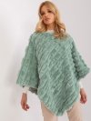 Poncho-AT-PN-2347.68-pistacjowy rozmiar - ONE SIZE