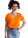 T-shirt-RV-TS-4832.39P-pomarańczowy rozmiar - S