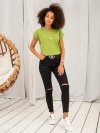T-shirt-RV-TS-4833.26P-jasny zielony rozmiar - XS