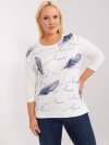 Bluzka-RV-BZ-9433.81-ecru rozmiar - ONE SIZE