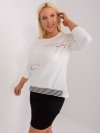 Bluzka-RV-BZ-9446.39-ecru rozmiar - ONE SIZE