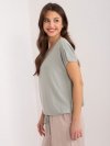 Bluzka-D12100R02646A-khaki rozmiar - S