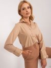 Koszula-LK-KS-509574.71-ciemny bezowy rozmiar - L/XL