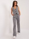 Spodnie-LK-SP-509563.20X-szaro-czarny rozmiar - S/M