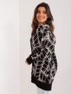 Kardigan-BA-SW-2040.78-czarny rozmiar - ONE SIZE