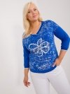 Bluzka-RV-BZ-9442.27-kobaltowy rozmiar - ONE SIZE
