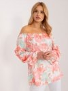Bluzka-WN-BZ-8281.22-brzoskwiniowy rozmiar - S/M