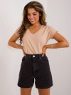 T-shirt-RV-TS-4832.29-camelowy rozmiar - S