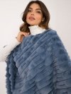 Poncho-AT-PN-2347.88-niebieski rozmiar - ONE SIZE