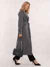 Płaszcz-LK-PL-509754.42-ciemny szary rozmiar - S/M