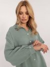 Koszula-D70032M11066D3-pistacjowy rozmiar - M/L