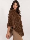 Poncho-AT-PN-2347.16-brązowy rozmiar - ONE SIZE
