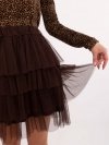 Spódnica-TW-SD-BI-0517.84-ciemny brązowy rozmiar - ONE SIZE
