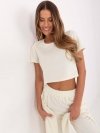 Komplet-LK-KMPL-509784.73-ecru rozmiar - S/M