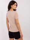 T-shirt-RV-TS-A518.39-beżowy rozmiar - XL