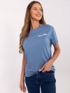 T-shirt-D12022AC02645G-ciemny niebieski rozmiar - XS