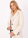 Płaszcz-TW-PL-BI-25533.18-jasny beżowy rozmiar - L