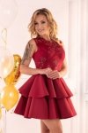 Sukienka Karieela Wine Red 90543 rozmiar - S
