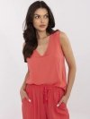 Bluzka-D73761M11218A-koralowy rozmiar - M