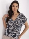 Bluzka-D73771M11171B-granatowy rozmiar - S