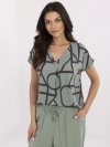 Bluzka-D73771M11171D-khaki rozmiar - L