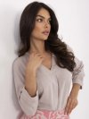 Bluzka-D73761M11174B-beżowy rozmiar - M