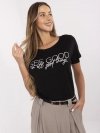 T-shirt-D12100M02737A-czarny rozmiar - XL