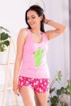 Piżama Embrasse 0404 Pink Różowy LivCo Corsetti Fashion rozmiar - L/XL