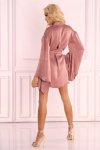 Szlafrok Faomi LC 90594 Kaschmir Collection Pink Różowy LivCo Corsetti Fashion rozmiar - S/M