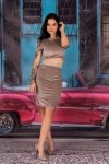 Komplet Lyana Beige 1712 rozmiar - M