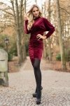 Sukienka Milona Maroon 0112 rozmiar - L