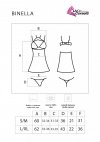 Zmysłowa Koszulka Damska Binella For The Senses Black Czarny Collection LivCo Corsetti Fashion rozmiar - S/M