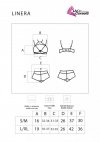 Komplet Linera For The Senses Collection czarny/black LivCo Corsetti Fashion rozmiar - S/M