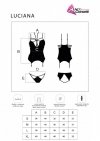 Gorset Luciana Shades of Black Czarny Collection LivCo Corsetti Fashion rozmiar - S