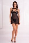Krolina Black/Czarna seksowna koszulka nocna LivCo Corsetti Fashion rozmiar - L/XL