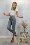 Merribel elastyczne jeansowe spodnie rurki Callinera Szare/Grey rozmiar - XL