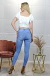 Merribel elastyczne jeansowe spodnie rurki Olha Jasny Niebieski/Light Blue rozmiar - M