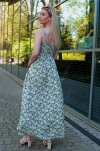 Flolala Green/Zielona letnia zwiewna sukienka maxi na ramiączkach Merribel rozmiar - L/XL