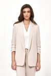 Beżowa marynarka bez zapięcia Z49 Beige - Nife