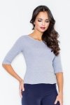 Bluzka Model 309 Grey - Figl