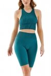 Gabriella Top Seamless halter rib 1203 emerald