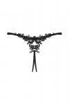 Obsessive Figi stringi otwarte Celia Noir czarne